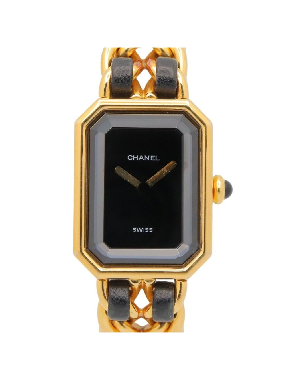 Chanel Watch Premiere M Black Leather